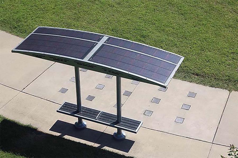 Solar Panel Benches