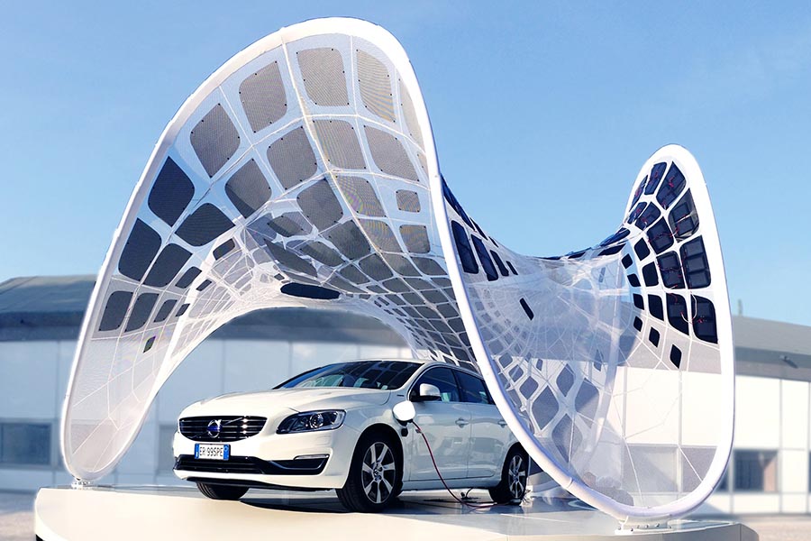Solar Powered Pavilion by Volvo