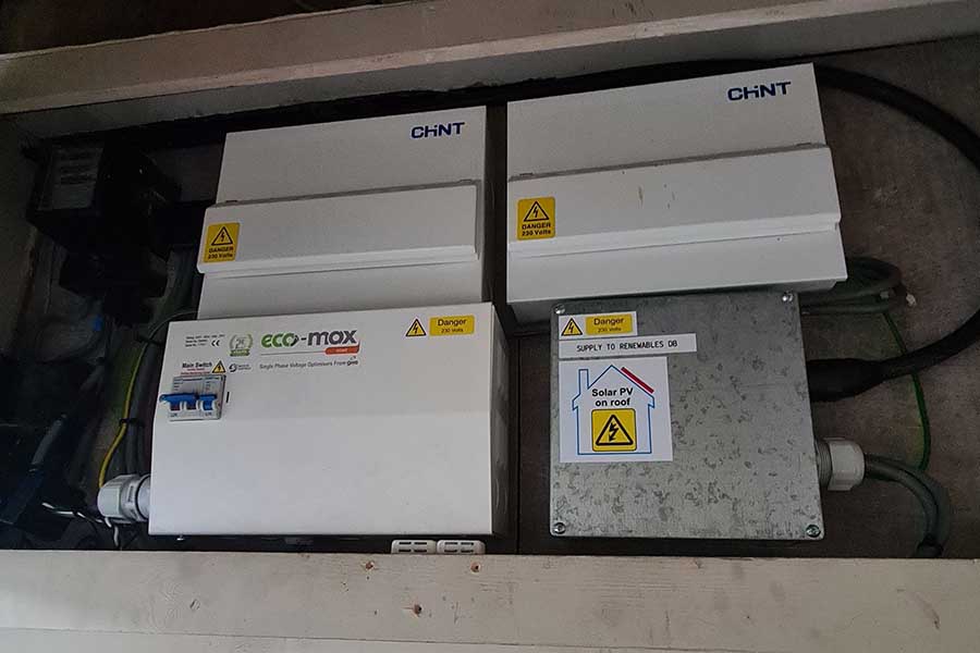 Installed EcoMax Voltage Optimiser