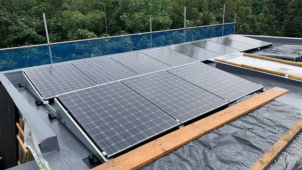 South Facing Flat Roof Solar Panel Mounts