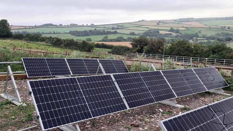 Solar Panels on Metal Frames