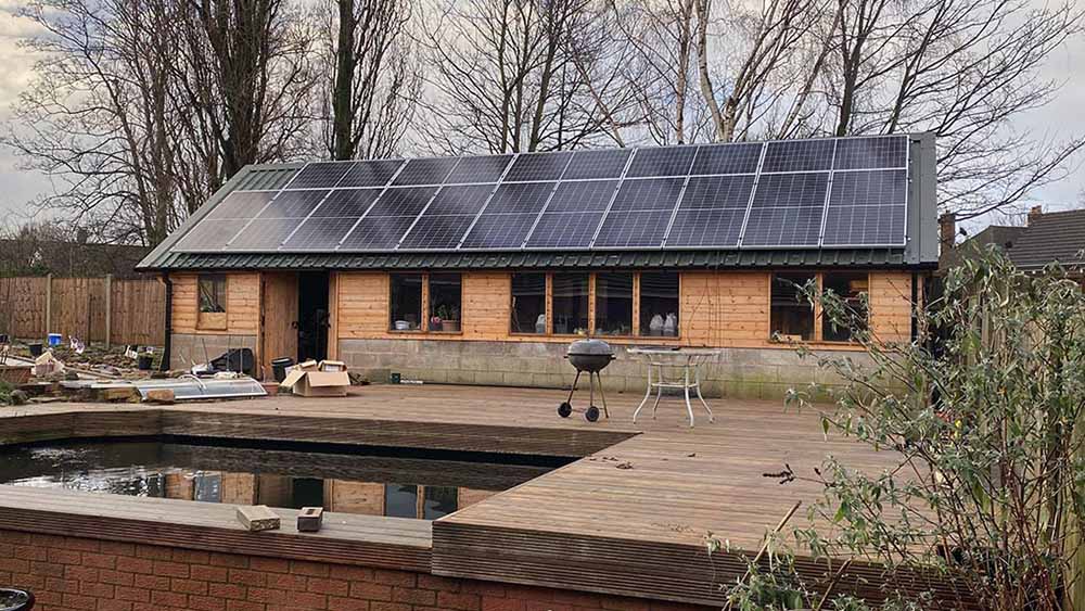 On Roof Solar Panels on Metal Trapezoidal