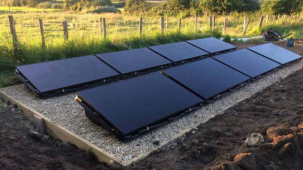 Ground Mounted Solar Panels on Console Bins