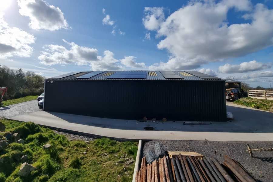 Solar Panels on a metal roof