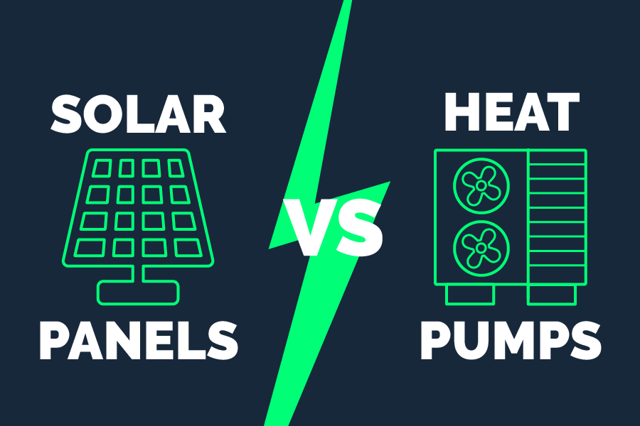 heat pumps vs solar panels